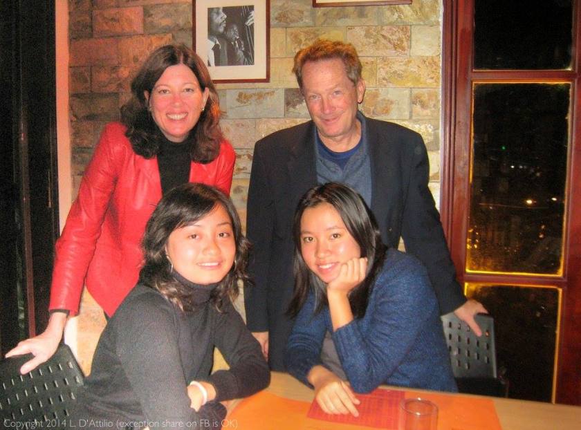 Linh (lt) and Huong with Pamela and Larry